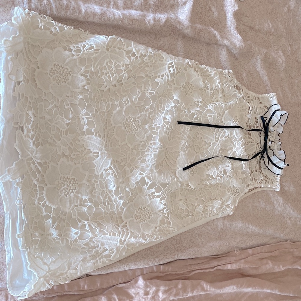 White baby doll dress
